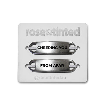 'Cheering You, From Afar' Lace Note Shoe Tags
