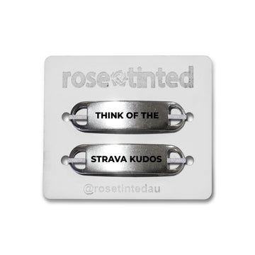 'Think of the, Strava Kudos' Lace Note Shoe Tags