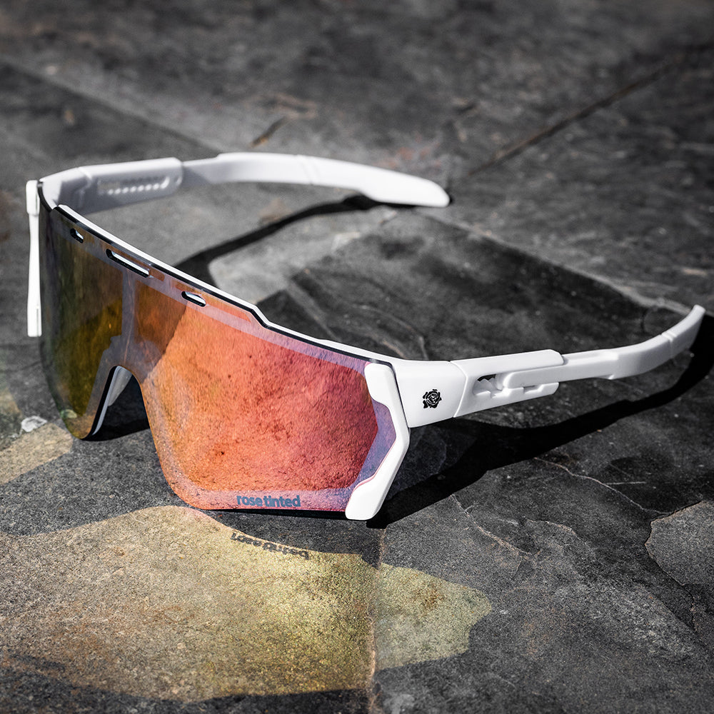 Pace Sunglasses | White MagFrame | Mirror