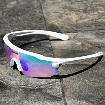 Surge Sunglasses | White Frame | Mirror