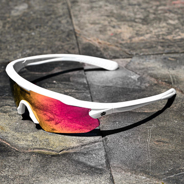 Surge Sunglasses | White Frame | Mirror