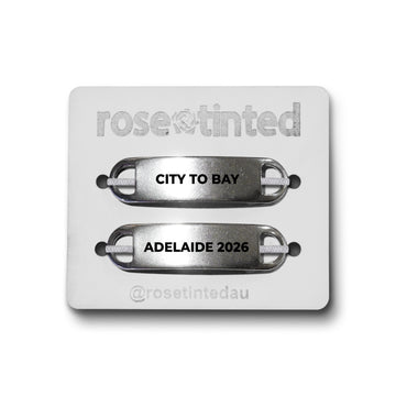 'City to Bay, Adelaide 2026' Lace Note Shoe Tags