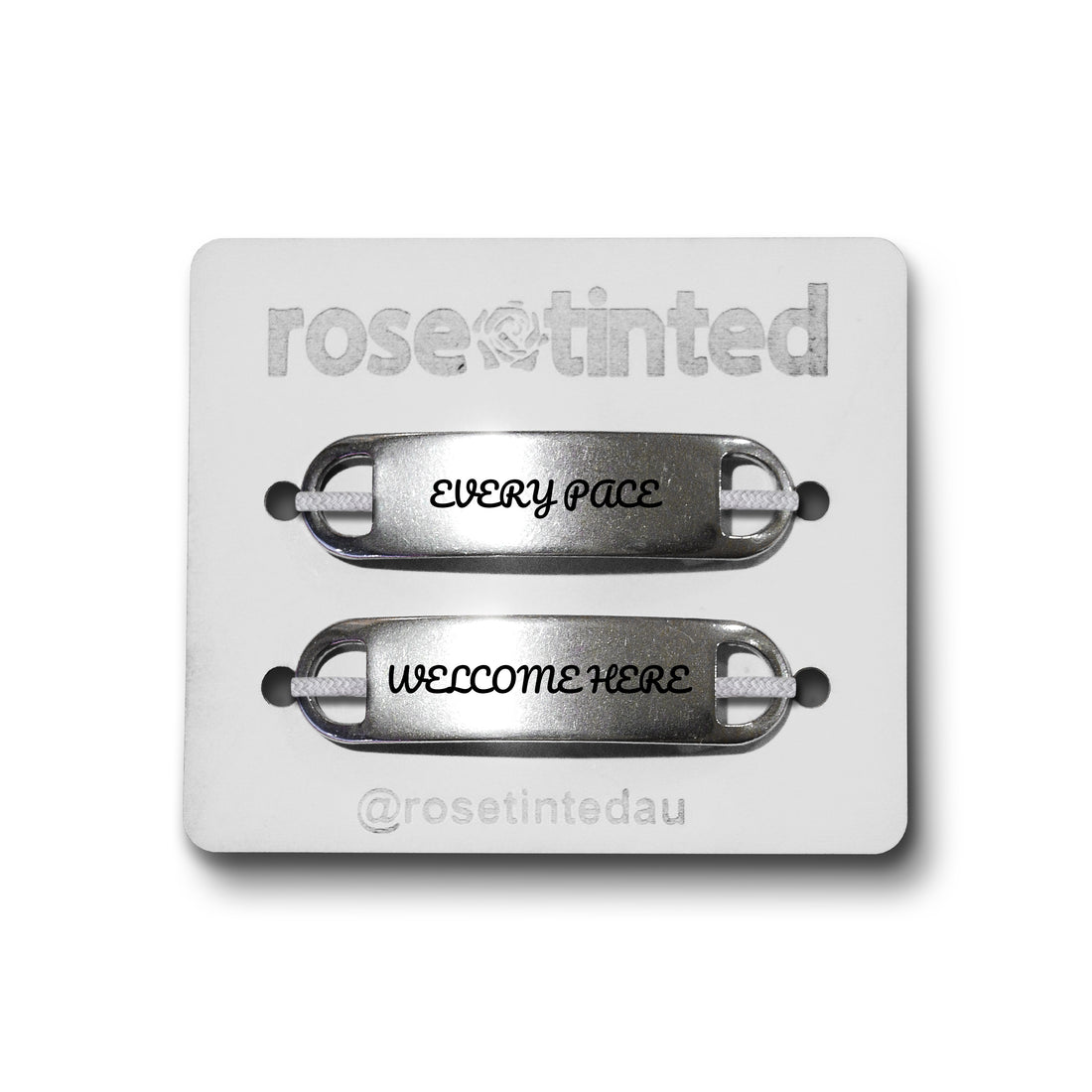 'Every Pace, Welcome Here' Lace Note Shoe Tags