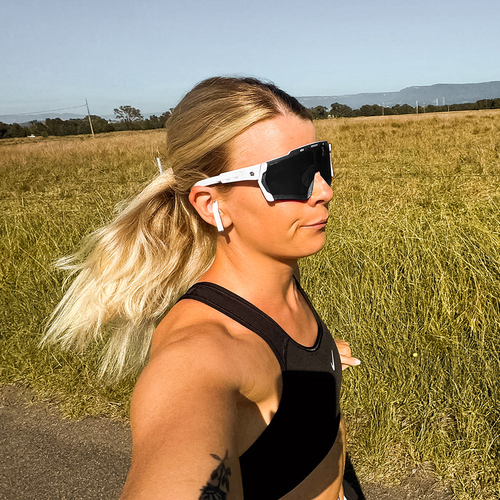 Pace Sunglasses | White MagFrame | Mirror