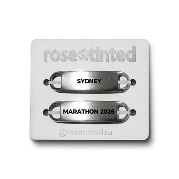 'Sydney, Marathon 2026' Lace Note Shoe Tags