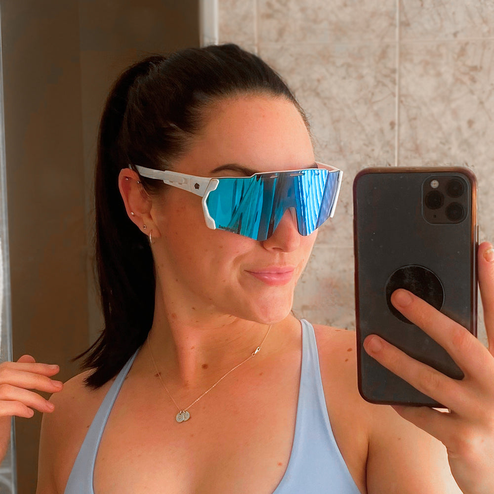 Pace Sunglasses | White MagFrame | Mirror